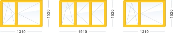 Остекление двухкомнатной квартиры в доме серии II-49, Люкс